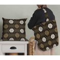 thumbnail image 5 of Soimoi Brown Velvet Fabric Geometrical Star Geometric Decor Fabric Printed Yard 58 Inch Wide, 5 of 5