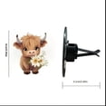 thumbnail image 2 of 10Pcs Car Air Freshener! Kadlawus Car Air Freshener Cute Acrylic Vent Clip with Floral Design Interior Perfume Diffuser Accessory for WomengirlsAromatherapy Car Decor, 2 of 6