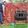 thumbnail image 4 of Costway Composteur à Tumbling 40 Gallons Bac à Compost de Jardin Rotatif avec Double Chambre, 4 of 10