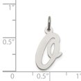 thumbnail image 4 of Pendentif Breloque Collier Monogramme Prénom Initiale Lettre O Délicat en Argent Sterling 925, 4 of 8
