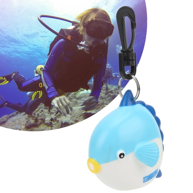 Dive Regulator Cover, Cartoon Fish Dive Mouthpiece Dustproof Cover Second Stage Regulator Holder with Clip