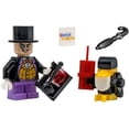thumbnail image 1 of LEGO Superheroes: Penguin Minifig with Helper, Dynamite and Black Cape, 1 of 2