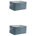 thumbnail image 4 of Maytalsory Sturdy Rope Handle Storage Bin Convenient And Reliable Storage Solution Macaron Light Blue 36*26*16 2Set, 4 of 6