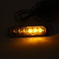 thumbnail image 3 of Indicateur d'Urgence, 2 Pcs 12V 6 LED Avertissement d'Urgence Stroboscopique Lampe Clignotante, 3 of 7