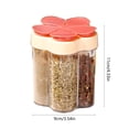 thumbnail image 3 of Chmadoxn 5 In 1 Spice Container And Pepper Shaker Transparent Seasoning Shaker Can Filter Lumps Spice Jars For Home Restaurant Kitchen Cooking Steak BBQ seasoning boxes, 3 of 6