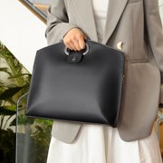 Zenithome Professional PU Leather Laptop Bag for 14 Inch Laptop, Slim Business Computer Carrying Case, Commuter & Travel Document Messenger Bag