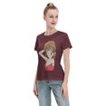 thumbnail image 4 of T-Shirt Basique à Manches Courtes pour Femmes Detective Conan Haihara Ai, 4 of 6