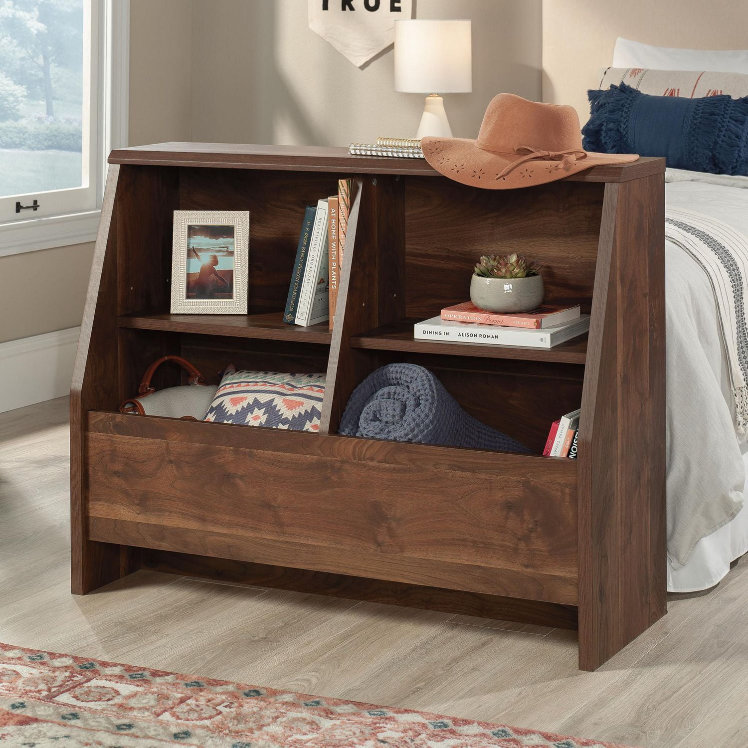 Sauder La Collection Willow Place Bibliothèque, Finition Grand Walnut, 433824