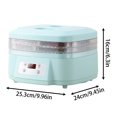 thumbnail image 3 of Dryer Machine For Home For Candy 360° Airflow Food Dehydrator Machine With 3 Trays Food Dryer Machine For Home Dried Machine Candy For Beef Fruits Meat Vegetables 1pc, 3 of 8