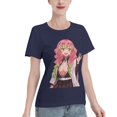 thumbnail image 2 of T-Shirt Basique à Manches Courtes pour Femmes Demon Slayer Lame Temple Ganlu Mili, 2 of 6