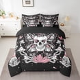 thumbnail image 2 of YST Gothic Skull Bed in a Bag Hippie Butterfly Bedding Set 7pcs, Full, 2 of 4