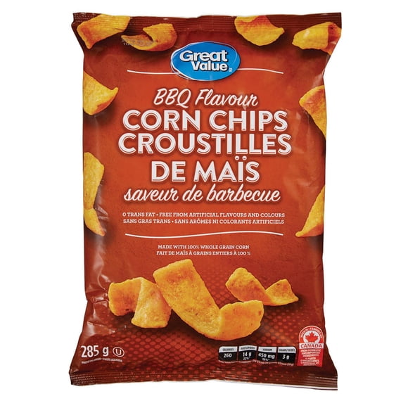 Great Value BBQ Flavour Corn Chips