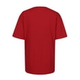 thumbnail image 3 of Pompotops Pull-over Femme à Manches Courtes Casual Letterprint, 3 of 4