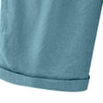 thumbnail image 4 of Timegard Plus Size Shorts for Women Cotton Linen Elastic Waist Drawstring Ruched Casual Loose Shorts, 4 of 5