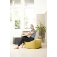 thumbnail image 3 of Gouchee Home Loft Felt Ottoman Pouf – Mustard Faux Felt Bean Bag Footstool with Polystyrene Bead Filling, Removable Shell & Machine Washable for Living Room or Office, 3 of 6