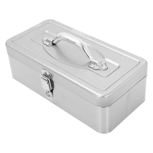 WRISTBIQUE Heavy Duty Stainless Steel Tool Storage Box Large Capacity for Home and Car