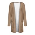 thumbnail image 4 of Pompotops Chemisier Décontracté à Manches Longues pour Femmes avec Poche Cardigan en Liquidation, 4 of 5