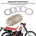 thumbnail image 3 of Plaque de Friction pour Embrayage 11 Pcs Acier Résistant à la Chaleur Transmission Améliorée Réduit le Bruit pour MTX200R CBF250 Fourtrax, 3 of 7