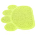 thumbnail image 2 of Feeding Bowl Placemat, Anti-Slip Convenient Waterproof Cat Litter Mat Practical With Paw Shape For Small Pets For Dogs For Cats Green Paw Shape, 2 of 8