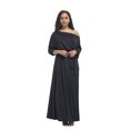 thumbnail image 3 of U.Vomade Robe d'Été pour Femme Grande Taille, Couleur Unie, Manches Courtes, Col Rond, Robe Décontractée, 3 of 5