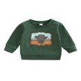 thumbnail image 1 of MesaSe Chemise Garçons Filles Manches Longues Col Ample Hauts Imprimé Taureau Pull Décontracté Fête, 1 of 9