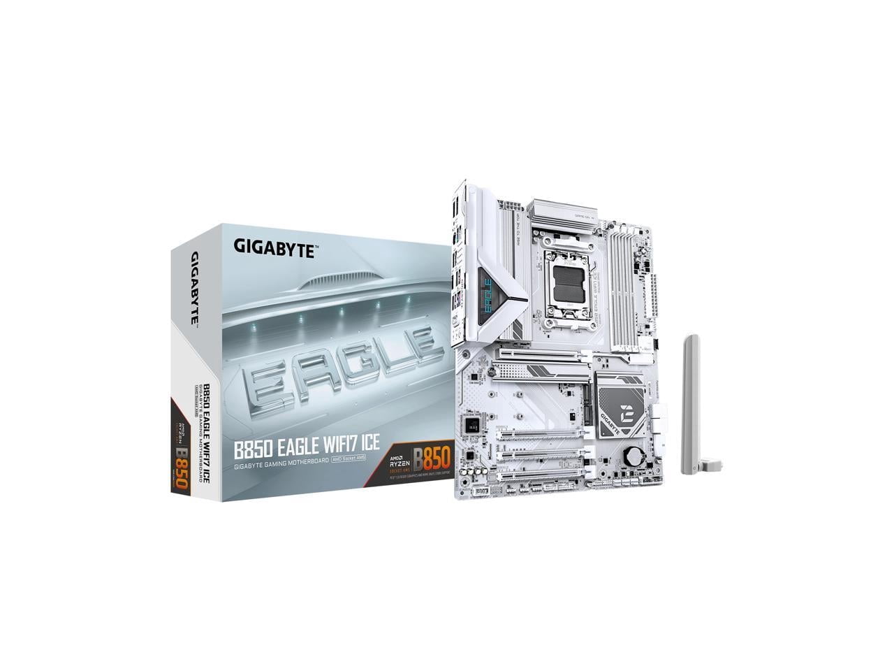 GIGABYTE B850 EAGLE WF7 ICE AM5 AMD B850 ATX Motherboard