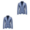 thumbnail image 4 of Maytalsory Stylish And Professional Suit Jackets For Timeless And Classic Style Slim Fit blue 3XL 2Set, 4 of 6