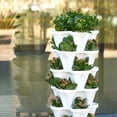 thumbnail image 2 of Vertical Planter Stand Stacking Planter Strawberry Planting Pot Vertical Garden Planter Garden Tower Large Four Petal Flower Pot Single Planting Flower Pot Container, 2 of 6