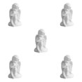 thumbnail image 2 of Maytalsory Resin White Angel Statue Elegant Desktop Decor Collection Window Props for Christmas sitting 5Set, 2 of 6