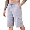 thumbnail image 1 of Birdeem Mens Shorts Mens Summer Leisure Comfortable Button Pocket Elastic Waist Shorts, 1 of 10