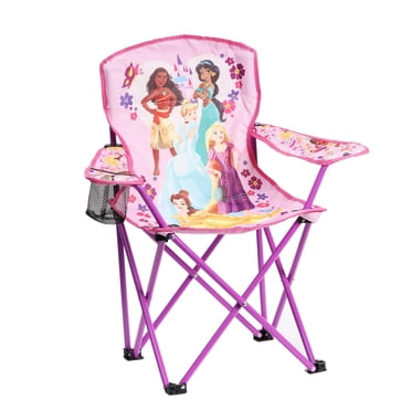 Disney Princesses Chaise de Camping pour Jeunes avec Porte-Gobelet un Polyester