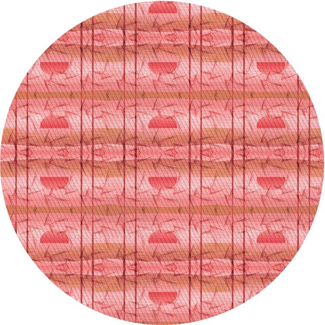 Ahgly Tapis Rond Lavable en Machine Intérieur Transitionnel Rouge Camion de Pompiers, 4 Pieds Rond