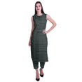 thumbnail image 1 of Moomaya Ensemble Kurta Sans Manches à Col Claudine Imprimé pour Femmes, Ensemble Ethnique 2 Pcs, 1 of 6