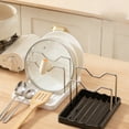 thumbnail image 3 of Two in One Kitchen Countertop Organizer with Stainless Steel Lid and Cutlery Rack for Space Saving and Easy Cleaning, 3 of 5