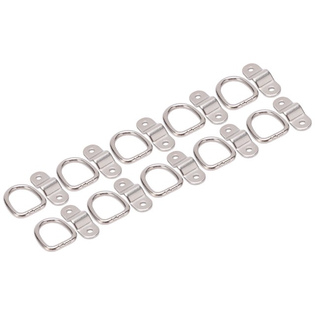 Mount D Ring, Universal Antirust Tiedown Anchors For Safe Secure Hauling Silver