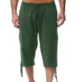 thumbnail image 1 of SHIXIAOO Men's Spring and Summer Sweatpants Jogging Pants Loose Casual Beach Capri Pants, 1 of 4