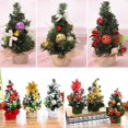 thumbnail image 2 of Mini Arbre de Noël de Table Petit Bureau Ornement de Fête Arbre Décoré, 2 of 6