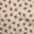 thumbnail image 1 of oneOone Cotton Flex Tan Fabric Floral & Bee Craft Projects Decor Fabric Printed By The Yard 40 Inch Wide, 1 of 5