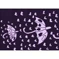 thumbnail image 1 of Ahgly Company Machine Washable Indoor Rectangle Transitional Purple Sage Bush Purple Area Rugs, 7' x 9', 1 of 7