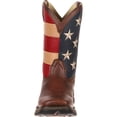 thumbnail image 4 of Lil Durango Kids Patriotic Western Flag Boot Brown/Union Flag - BT245, 4 of 7
