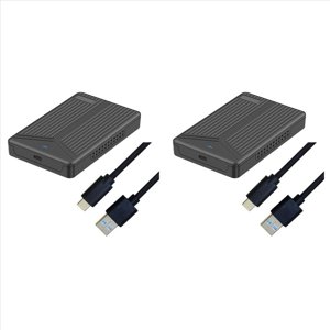 2X USB 3.1 Boîte mobile 2.5 1 cm SATA boîte SSD Support de la pièce jointe 15mm Disque dur pour ordinateur Notebook, noir