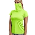 thumbnail image 3 of BiZtdJrK Chandails de Bain de Protection Solaire pour Femmes Été Plage Maillot Dermoprotecteur Chandail Séchage Rapide Manches Courtes Plein Air Randonnée Hauts Vert G Économies d'Automne, 3 of 8