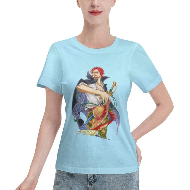 Women's Basic Short Sleeve T-Shirt Naruto Shanks