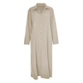 thumbnail image 4 of Bramtres Robes Maxi, Robes de Vacances, Robe Chemise Longue Décontractée pour Femme en Coton et Lin à Boutons avec Poches, Longues Robes, Robe à Manches Longues, Robes Modestes, une Robe, TTG, 4 of 4