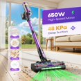 thumbnail image 1 of Stick Cordless Vacuum Cleaner, 650W 48KPa Vacuum W/LED Screen, Anti-Tangle Brush, 1 of 12