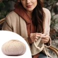 thumbnail image 3 of EGNMCR Wool Hand-woven Medium Coarse Scarf Hat Overcoat Wool Merinoss Wool Wool Cashmeres Yarn wools group, 3 of 4