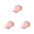 thumbnail image 1 of Transemion Classic Baseball Cap With Ring Decoration For Elegant Touch Ring Baseball Cotton Hat Match Style Quick-drying Beach Pink 3Set, 1 of 6