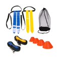 thumbnail image 4 of SUTENGDA Rugby Hip Flags  Football Training Flags  Sturdy with Black Tape  Referee Flags  Yellow and Blue, 4 of 9