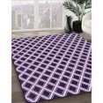 thumbnail image 3 of Ahgly Company Machine Washable Indoor Rectangle Transitional Dark Purple Area Rugs, 2' x 5', 3 of 7