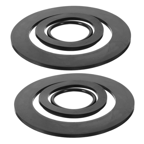 6pcs Rubber Black Commercial Appliances Washer Washers for Household Flat Washer Gasket Flat Washer Assortment